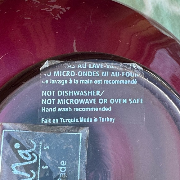 Vintage Turkish Monna glass Black and copper red umber Gradient Vase - Picture 6 of 8